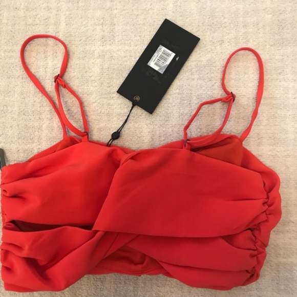 Kendall + Kylie Orange Crop Top XS M - Picture 4 of 8